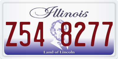 IL license plate Z548277