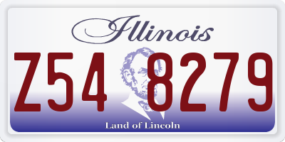 IL license plate Z548279