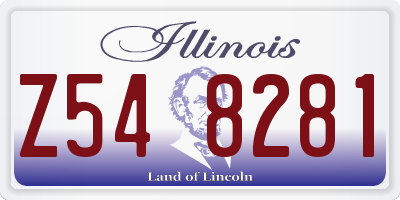 IL license plate Z548281