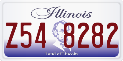IL license plate Z548282