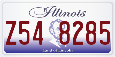 IL license plate Z548285