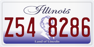 IL license plate Z548286