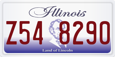 IL license plate Z548290
