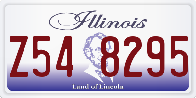 IL license plate Z548295