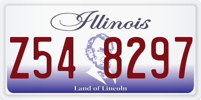 IL license plate Z548297