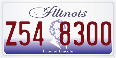 IL license plate Z548300