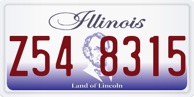 IL license plate Z548315