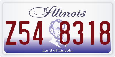 IL license plate Z548318