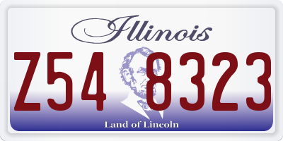 IL license plate Z548323