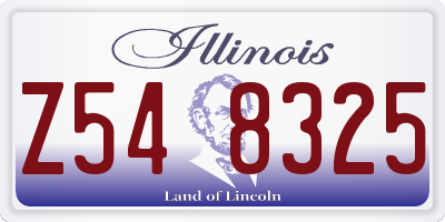 IL license plate Z548325