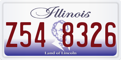 IL license plate Z548326