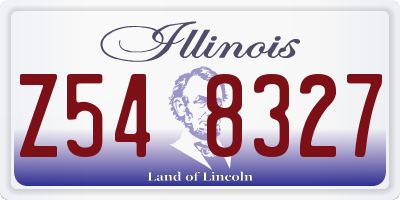 IL license plate Z548327