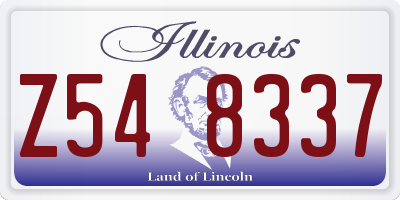 IL license plate Z548337
