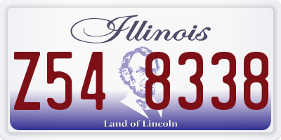 IL license plate Z548338