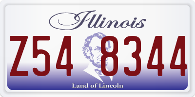 IL license plate Z548344