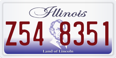 IL license plate Z548351