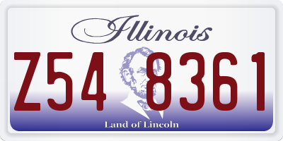 IL license plate Z548361