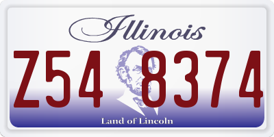 IL license plate Z548374