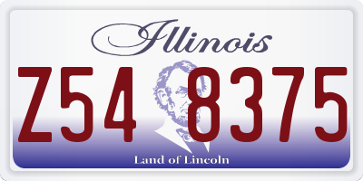 IL license plate Z548375