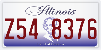 IL license plate Z548376