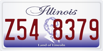 IL license plate Z548379