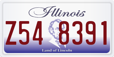 IL license plate Z548391