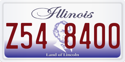 IL license plate Z548400