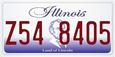 IL license plate Z548405