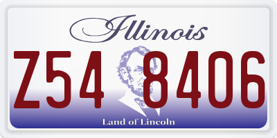 IL license plate Z548406