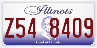 IL license plate Z548409