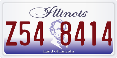 IL license plate Z548414