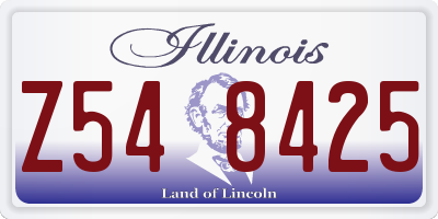 IL license plate Z548425