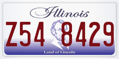 IL license plate Z548429
