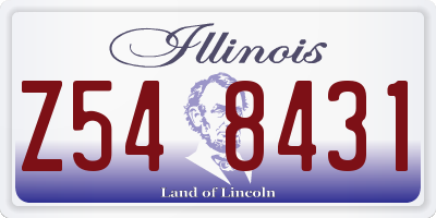 IL license plate Z548431