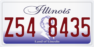 IL license plate Z548435