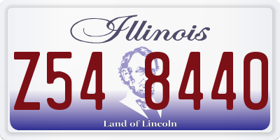 IL license plate Z548440