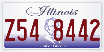 IL license plate Z548442