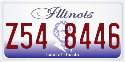 IL license plate Z548446