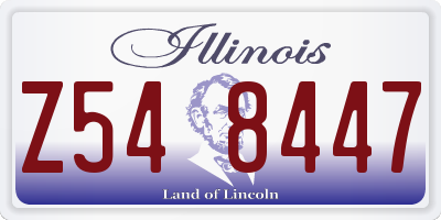 IL license plate Z548447