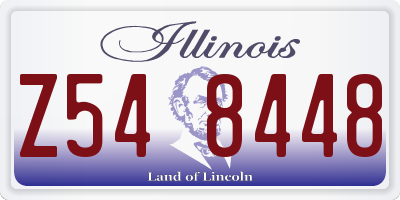 IL license plate Z548448