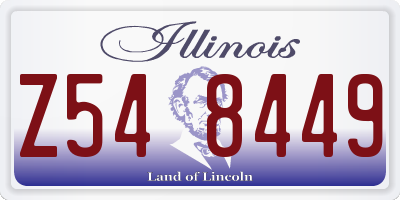 IL license plate Z548449