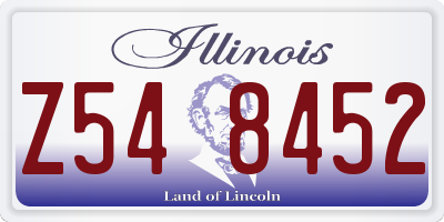 IL license plate Z548452