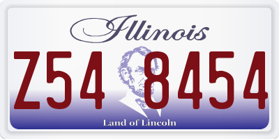 IL license plate Z548454