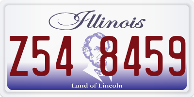 IL license plate Z548459