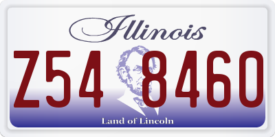 IL license plate Z548460