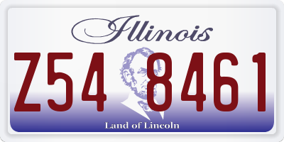 IL license plate Z548461