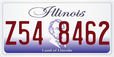 IL license plate Z548462