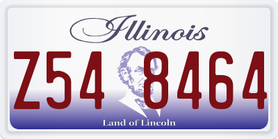 IL license plate Z548464