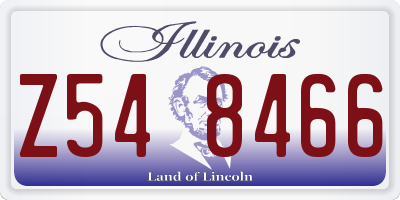 IL license plate Z548466