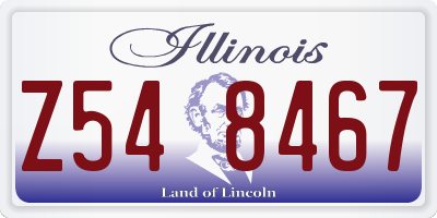 IL license plate Z548467